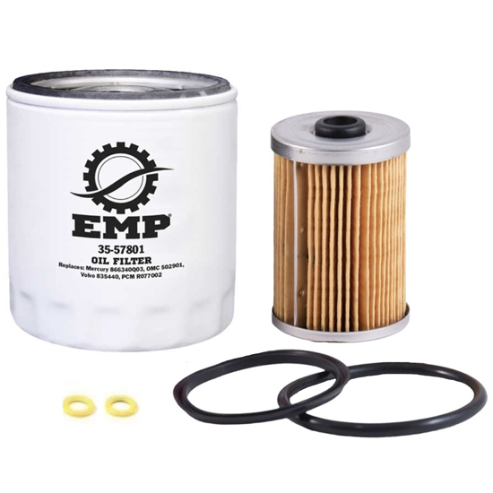 EMP&REG 100 HOUR MERCURY SERVICE KIT FOR MERCRUISER W/ GM V8 (2002-NEWER)