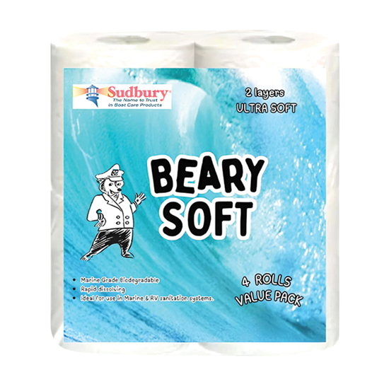 SUDBURY&REG BEARY SOFT MARINE & RV 2 PLY TOILET PAPER 4 PACK
