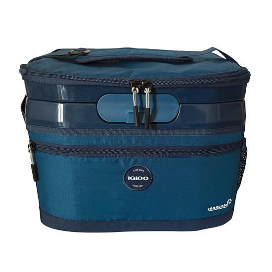 IGLOO&REG BLUE SHALE 18 CAN CROSSBODY COOL FUSION MAXCOLD&TRADE; COOLER
