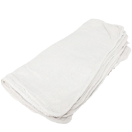 WIPECO WHITE COTTON GRADE A SHOP TOWEL 10 PACK