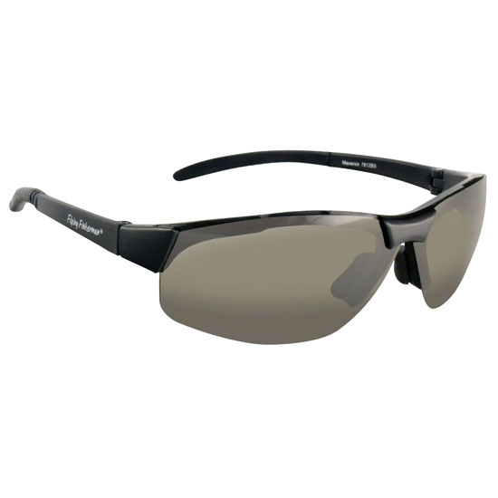 FLYING FISHERMAN&REG MATTE BLACK SMOKE MAVERICK POLARIZED SUNGLASSES