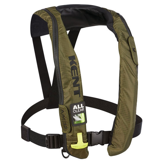 KENT A/M 33 ALL CLEAR AUTO/MANUAL INFLATABLE USCG APPROVED PFD