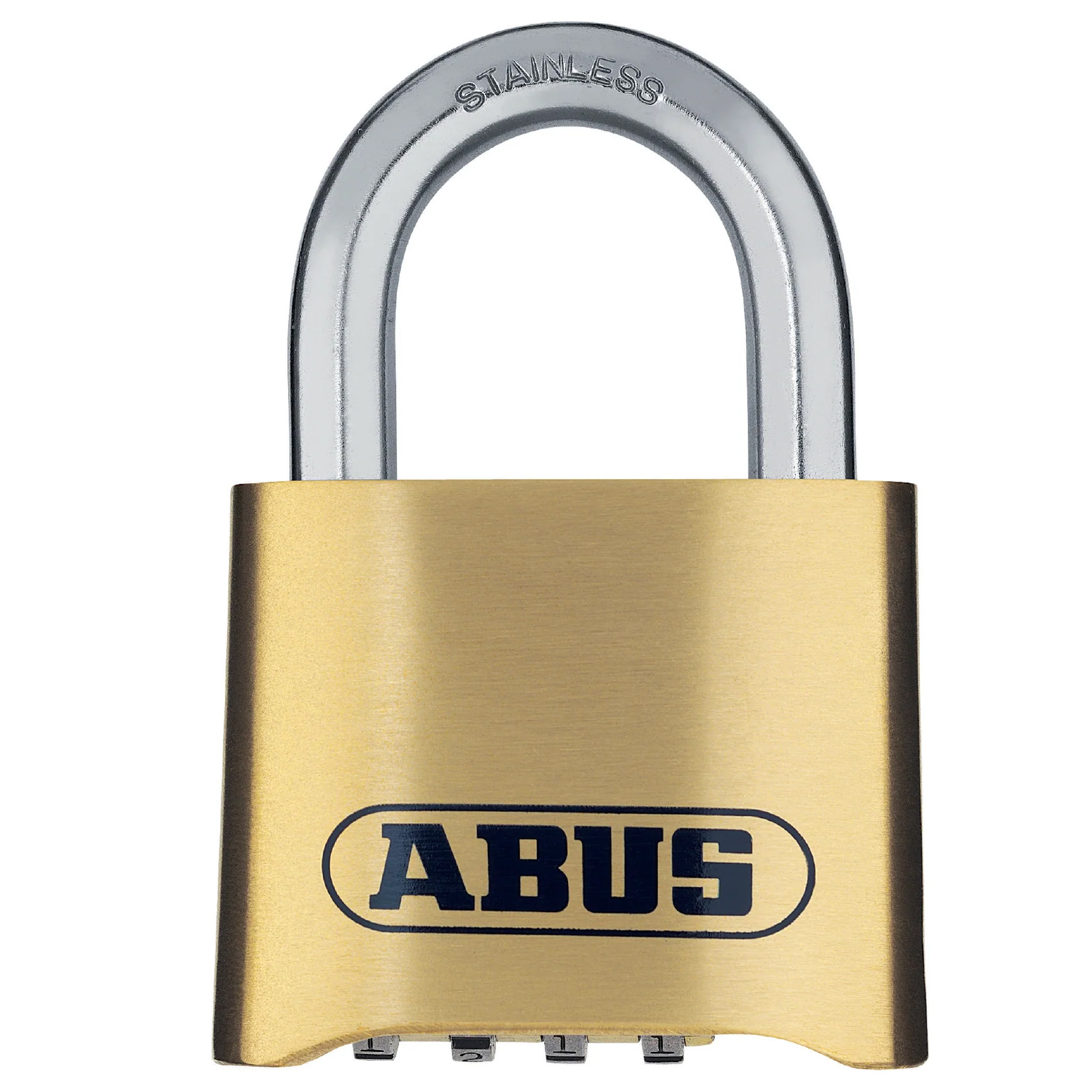 ABUS LOCK WEATHERPROOK BRASS COMBINATION PADLOCK 1" SHACKLE