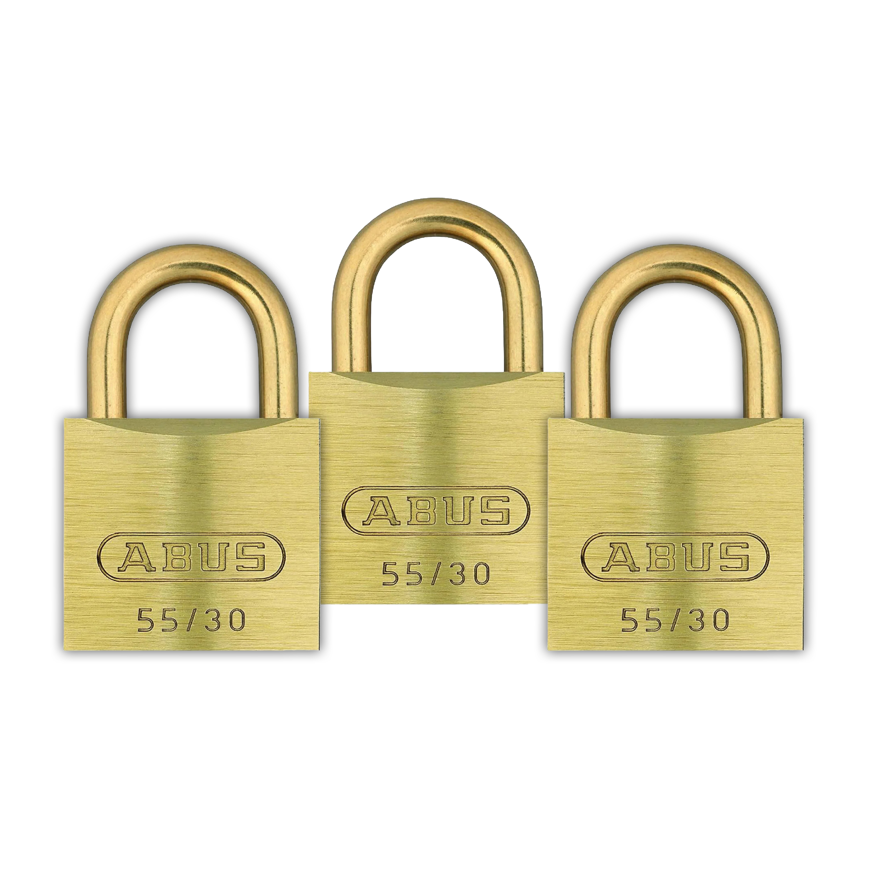ABUS LOCK MARINE BRASS PADLOCK 1.25" BRASS SHACKLE KEYED ALIKE 5302 3-PACK