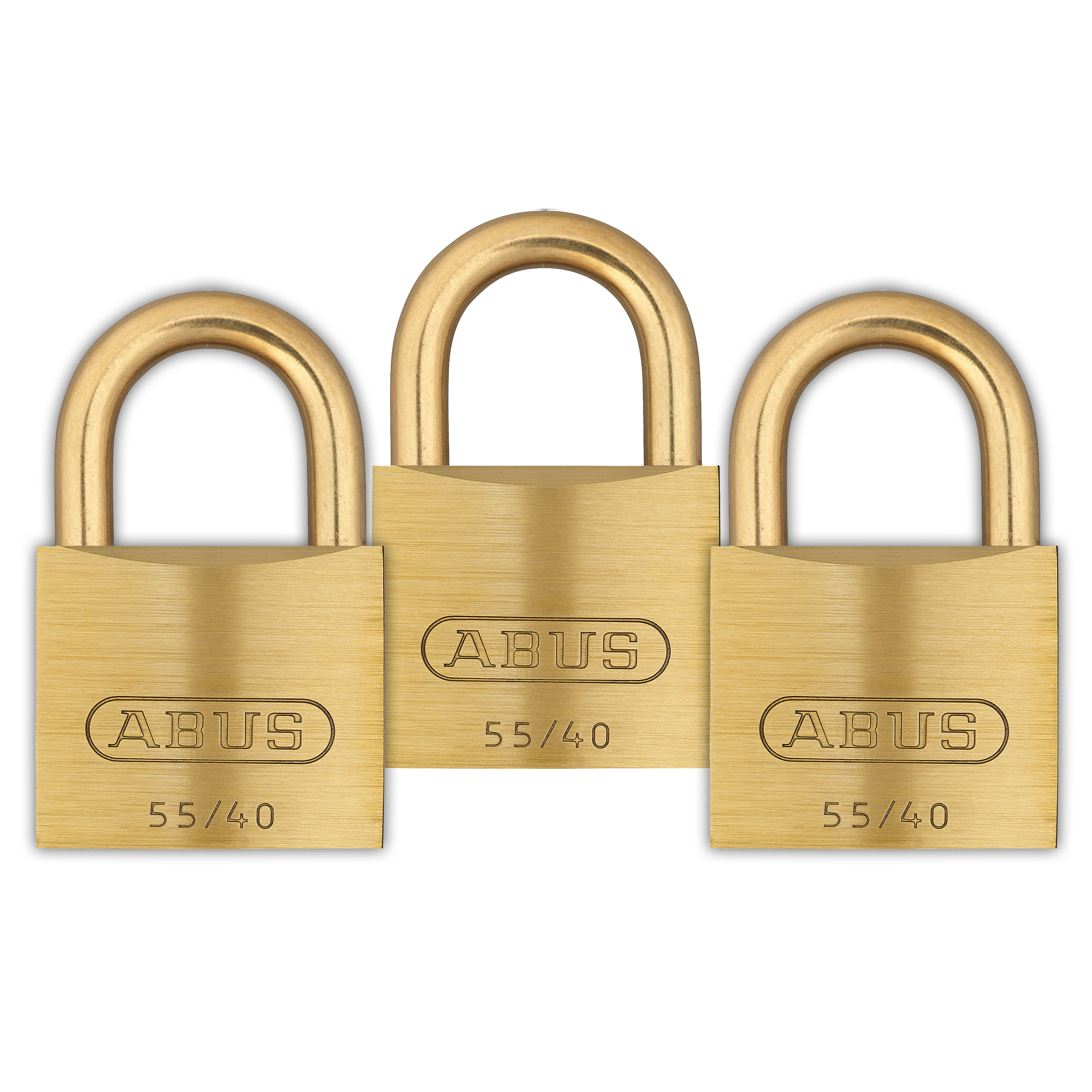 ABUS LOCK MARINE BRASS PADLOCK 1.5" BRASS SHACKLE KEYED ALIKE 3-PACK