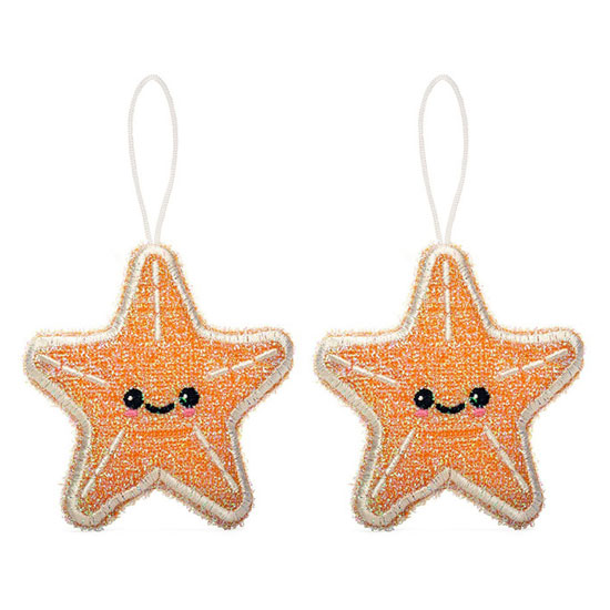 KIKKERLAND&REG STARFISH SCRUB SPONGE 2-PACK