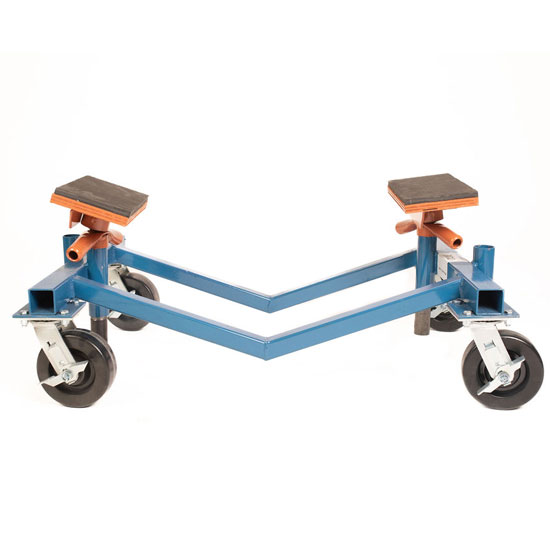 BROWNELL BOAT DOLLY PAINTED BLUE 15"- 21" HEIGHT
