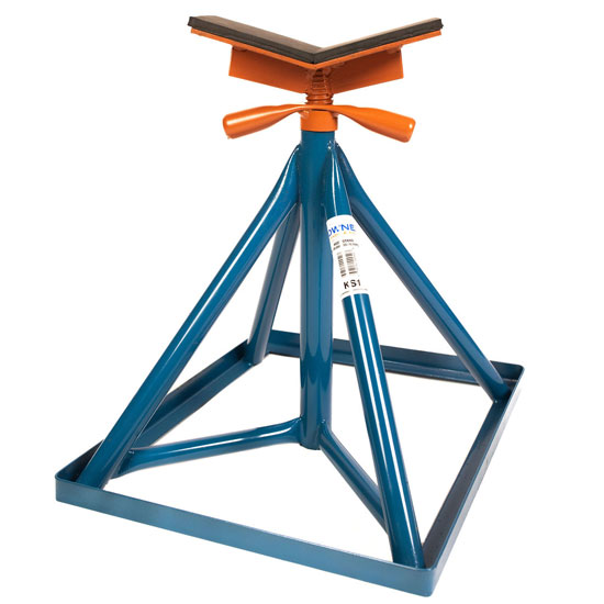 BROWNELL BOAT KEEL STAND VEE WIDE ORANGE ADJUSTS 20" TO 32"
