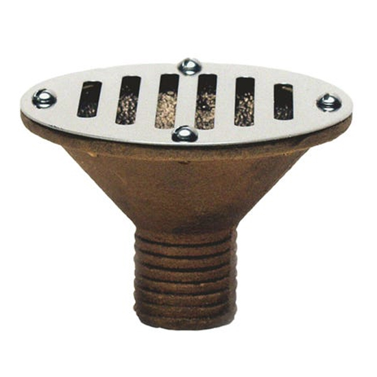 BUCK ALGONQUIN COCKPIT SCUPPER W/ HOSE END 3-1/4'' STRAINER OD 1'' HOSE ID