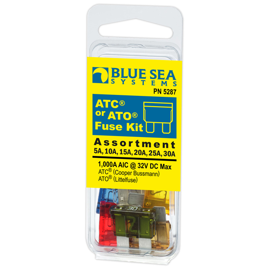 BLUE SEA&TRADE; ATC&REG OR ATO&REG FUSE KIT ASSORTMENT 6 PACK