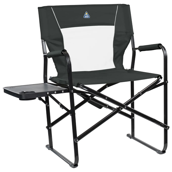 GCI OUTDOOR DARK CHARCOAL SLIM-FOLD DIRECTOR'S CHAIR&TRADE; XL