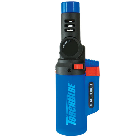 TORCHBLUE&TRADE; XXL MOVABLE HEAD REFILLABLE DUAL FLAME LIGHTER