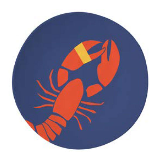 MERRITT LOBSTER BAKE 6.5" MELAMINE APPETIZER PLATE