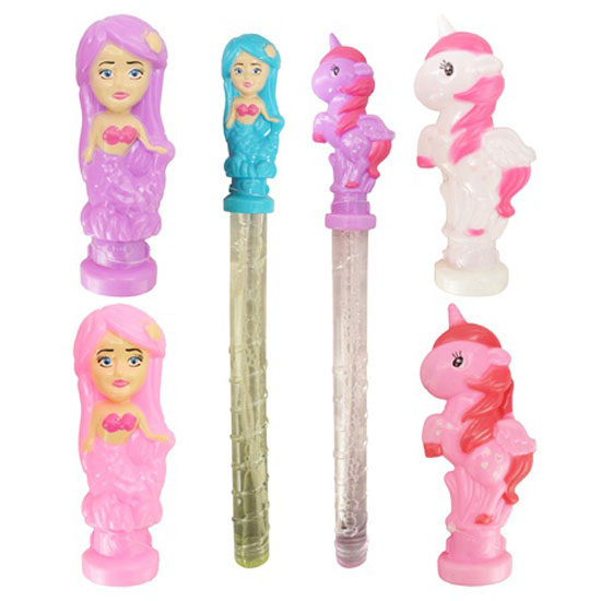 DIAMOND VISIONS MERMAID OR UNICORN BUBBLE STICK ASSORTED