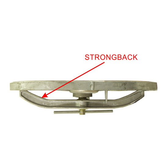 BAIER MARINE 16-1/2" STRONGBACK FOR 15" X 24" ALUMINUM HATCH