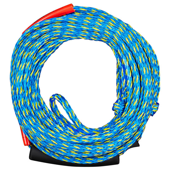 FULL THROTTLE 60' BLUE AND YELLOW 2 RIDER TUBE TOW ROPE