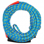 FULL THROTTLE 60' BLUE AND YELLOW 2 RIDER TUBE TOW ROPE