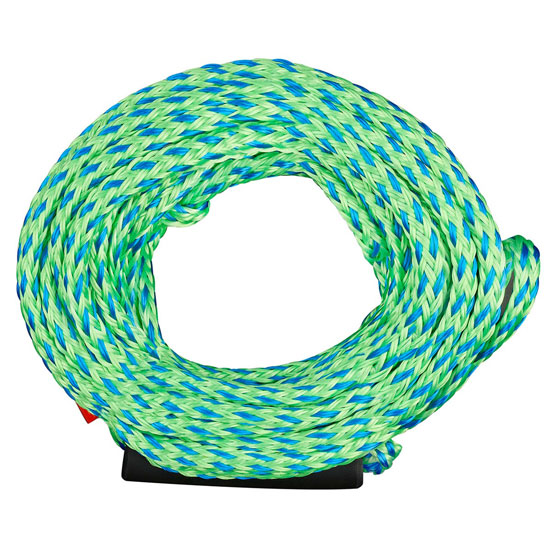 FULL THROTTLE HEAVY DUTY 60' GREEN AND BLUE 4 RIDER TUBE TOW ROPE