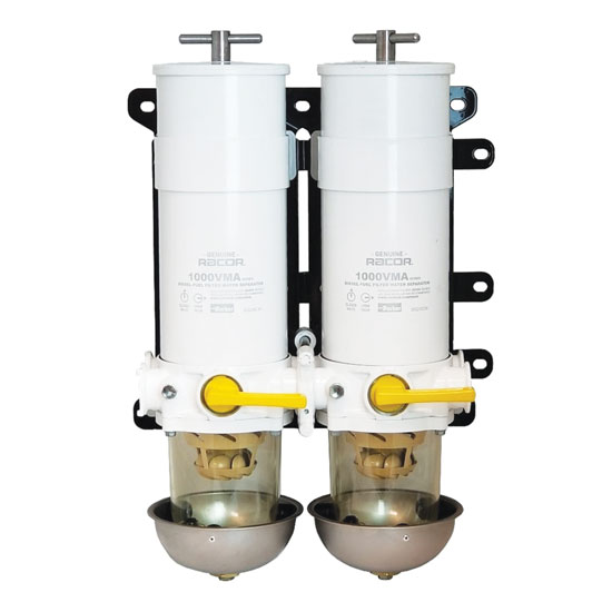 RACOR 2X MANIFOLD MARINE FUEL FILTER 10 MICRON