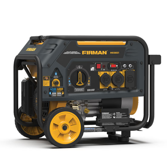 FIRMAN&REG DUAL FUEL 4500W PORTABLE ELECTRIC START 120V GENERATOR