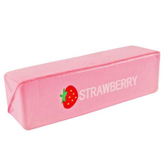 DIAMOND VISIONS 5" STRAWBERRY BUTTER STICK SQUISHY TOY