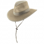DORFMAN PACIFIC KHAKI NYLON MEN'S HAT SIZE SMALL