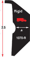 PVC RUB RAIL RIGID WITH LIP BLACK 30'  *TRUCK*