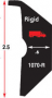 PVC RUB RAIL RIGID WITH LIP BLACK 30'  *TRUCK*