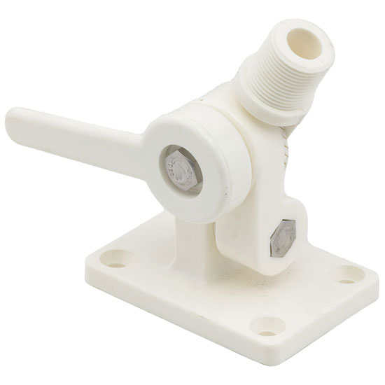WHITECAP WHITE NYLON RATCHET/ANTENNA MOUNT