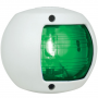 PERKO 12V GREEN NAVIGATION SIDE LIGHT WITH WHITE POLYMER HOUSING