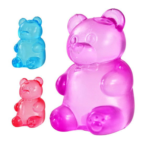 DIAMOND VISIONS SUGAR DOUGH SQUISHY GUMMY BEAR ASSORTED COLORS