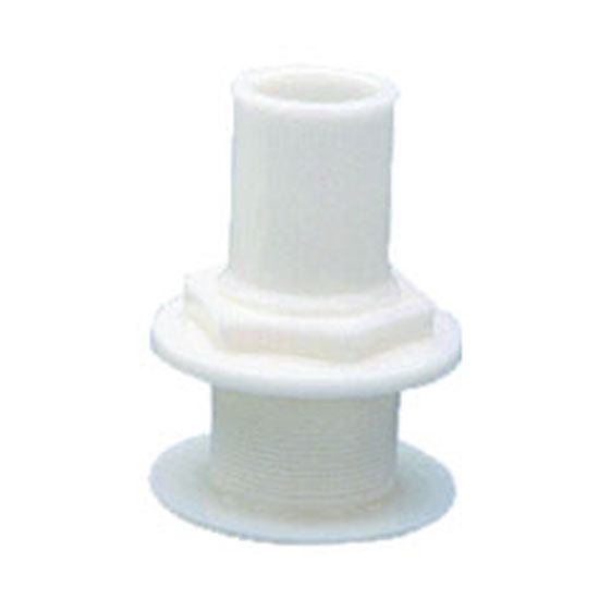 RULE THRU HULL FITTING 2" HOSE BARB ACETAL RESIN