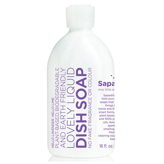 SAPADILLA 16 OZ SWEET LAVENDER & LIME DISH SOAP