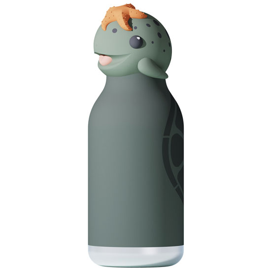 ASOBU&REG 16 OZ TURTLE BESTIE BOTTLE W/ SILICONE STRAW