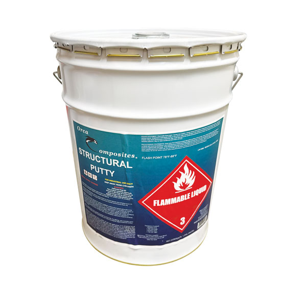 FIBERLAY FIBERFILLER STRUCTURAL PUTTY 5 GALLON PAIL