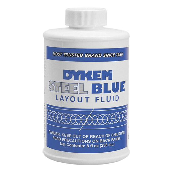 DYKEM STEEL BLUE 8 OZ LAYOUT FLUID W/ BRUSH CAP BOTTLE