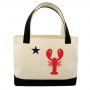 ROGUE LIFE LARGE MAINE LOBSTER FLAG WAX CANVAS TOTE BAG
