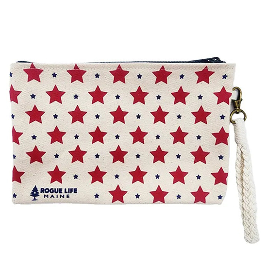 ROGUE LIFE ALL OVER STARS ZIPPER POUCH WRISTLET