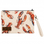 ROGUE LIFE WATERCOLOR LOBSTER ZIPPER POUCH WRISTLET