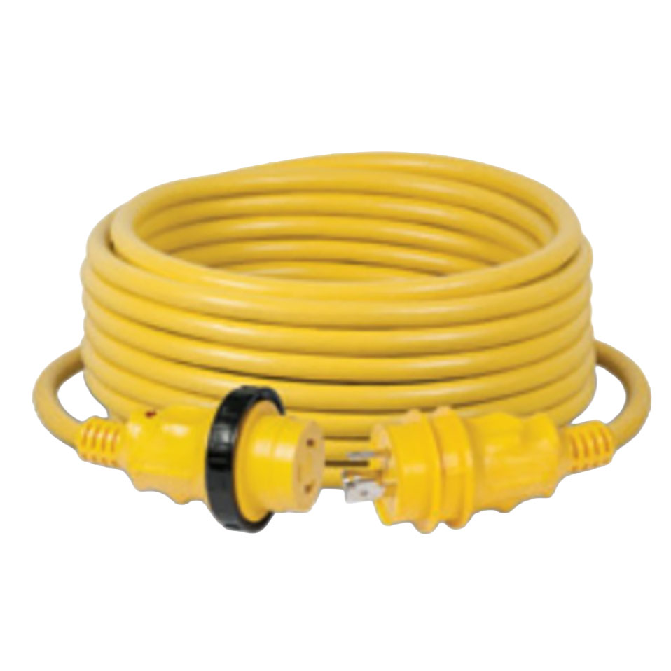 MARINCO 50SPP CABLE 30A 50' POWER CORD+ WITH LED