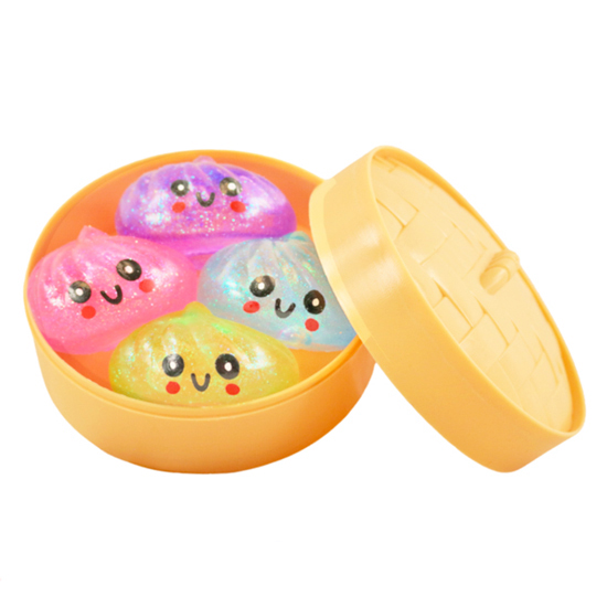 DIAMOND VISIONS 2" DUMPLINGS SUGAR DOUGH SQUISH 4 PACK