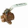 GROCO BRONZE 3/8" NPT BRONZE INLINE FUEL VALVE