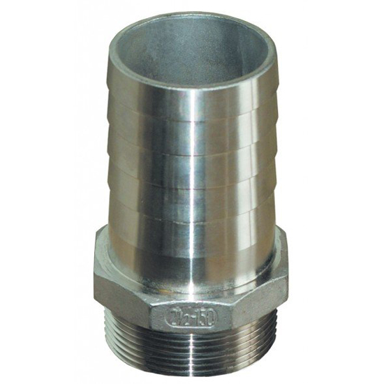 GROCO 2" NPT STAINLESS STEEL PIPE TO HOSE FITTING
