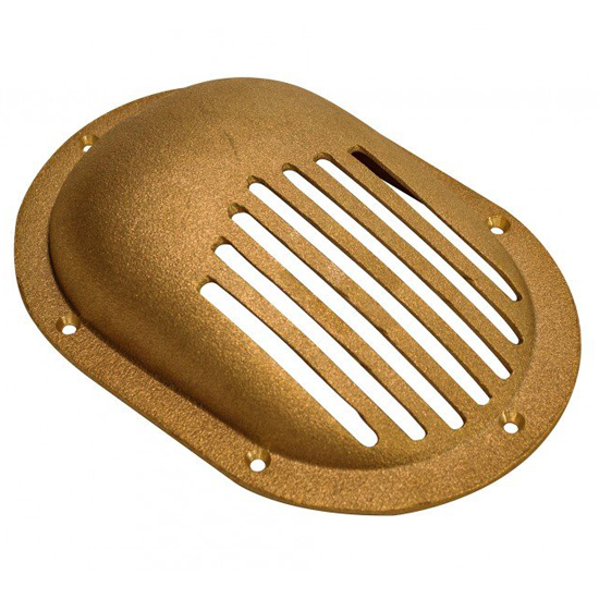 GROCO BRONZE CLAM SHELL STYLE HULL STRAINER FOR UP TO 1-1/2" THRU HULL
