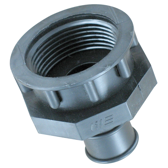 MARINE EAST ADAPTER PIPE TO HOSE 1-1/4" FPT X 1" HOSE BARB