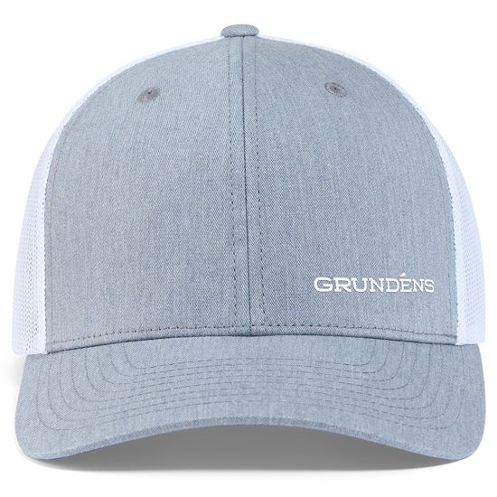 GRUNDENS ICONIC TRUCKER HAT HEATHER GRAY