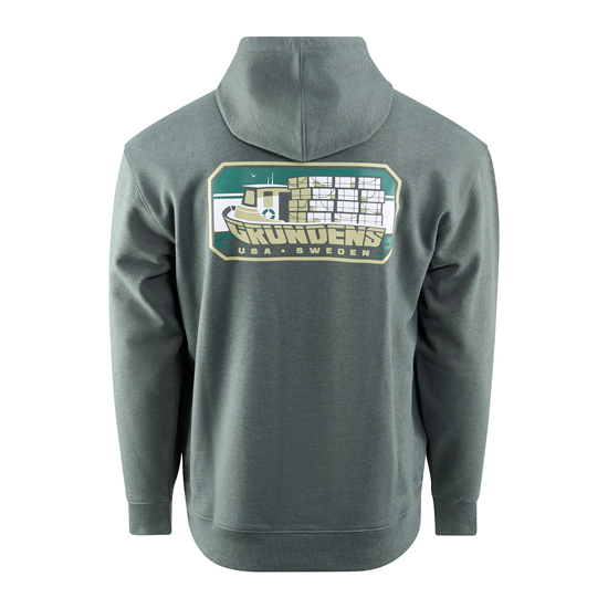 GRUNDENS DISPLACEMENT DWR TRAPPER HOODIE FOREST HEATHER 3X-LARGE