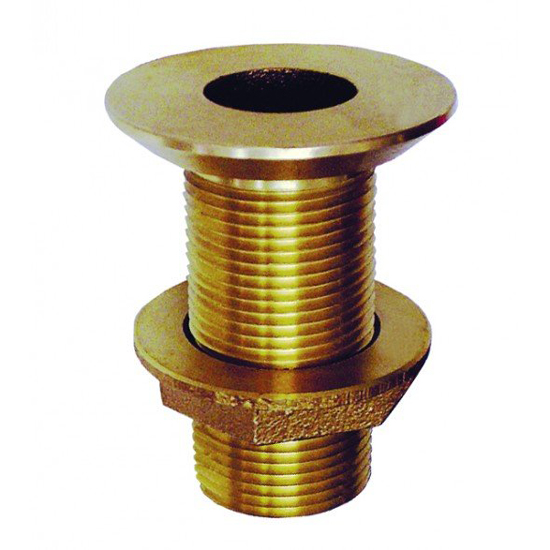 GROCO THRU HULL FLUSH WITH NUT BRONZE 2"