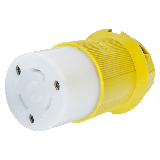 HUBBELL TWIST-LOCK&REG 30A 125V 2 POLE 3 WIRE NYLON FEMALE CONNECTOR