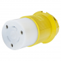 HUBBELL TWIST-LOCK&REG 30A 125V 2 POLE 3 WIRE NYLON FEMALE CONNECTOR